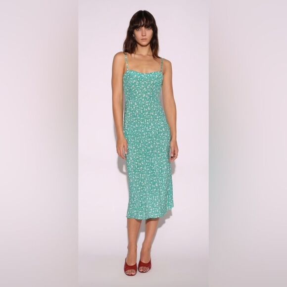 NEW REALISATION PAR The Amelia Slip dress in “Poison Ivy” green - Picture 9 of 12
